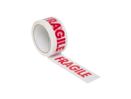 Fragile Do Not Accept If Seal Is Broken Printed Tape , 40 Micron , 44 mm, 65 meter